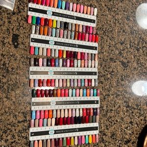 Kiara sky dip and gel polish swatch set